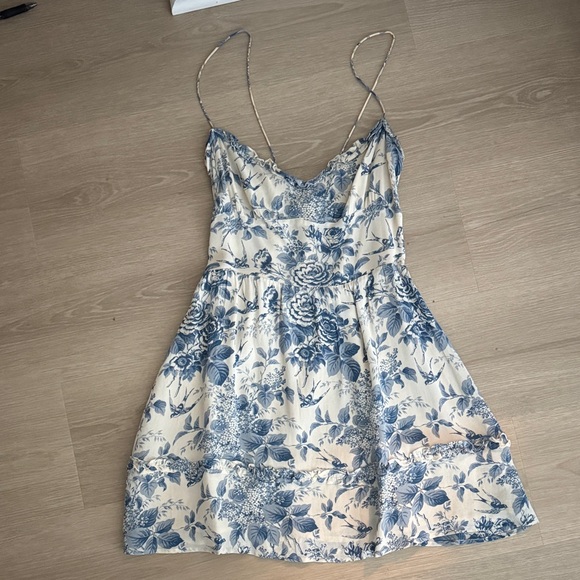 Reformation Dresses & Skirts - Reformation Blue & White Floral Slip Mini Dress